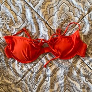 ORANGE CUP BIKINI TOP